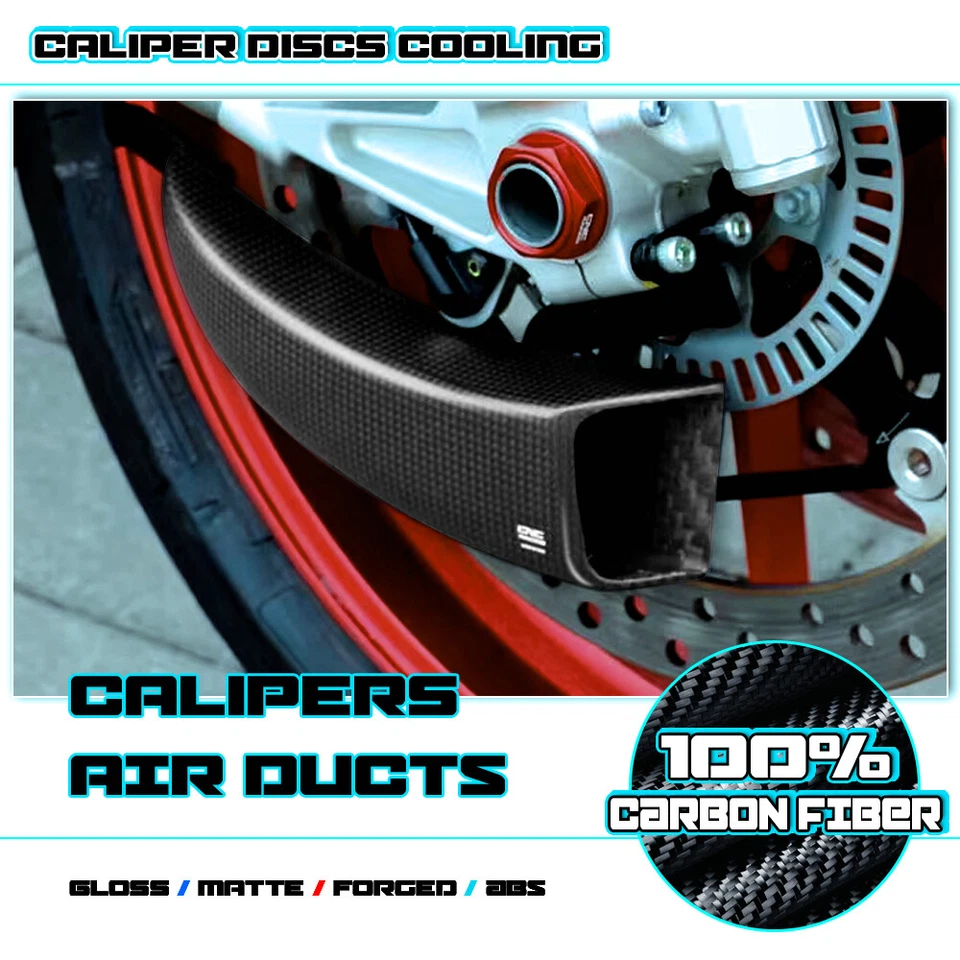 Pinza de freno conducto de aire fibra de carbono/ABS para motocicleta para DUCATI HYPERMOTARD 796 Foto 3 de 4