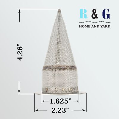 Stainless Steel Spark Arrestor Screen 1.625" Cone-Type - Fits Honda, Kawasaki, Yamaha & More