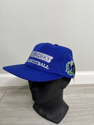 RARE Vintage 1990s NBA Dallas Mavericks Champion Snapback Wool Hat Blue NWT