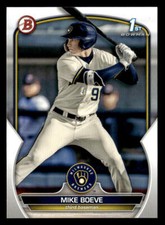 2023 Bowman Draft #BD-192 Mike Boeve Card Milwaukee Brewers