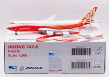 SQ Wings 1:200 Boeing B747-8 Sunrise'House Color 'Die Cast Aircraft Model N6067E
