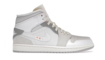 NIKE - Air Jordan 1 Mid SE - Craft Inside Out White Grey - EU42.5/US9 - Neu