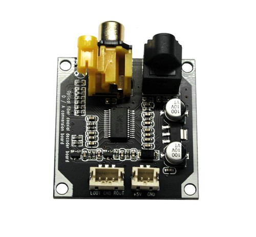 Optical Fiber Coaxial DAC Digital Audio Decoder Board D/A Converter 24-bit 192K - Bild 5 von 6