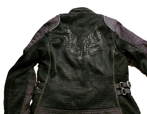 HARLEY-DAVIDSON WOMEN'S #1 RIDING JACKET WATERPROOF WINGED MESH ARMOR 97204-17VW - Picture 12 of 16