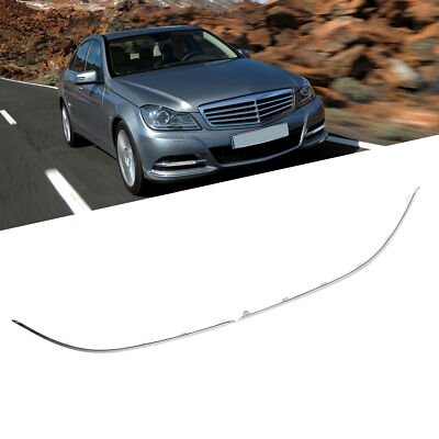 Für 2pcs Front Bumper Lower Chrome Molding Trim Für C-Klasse W204 Standard LIF