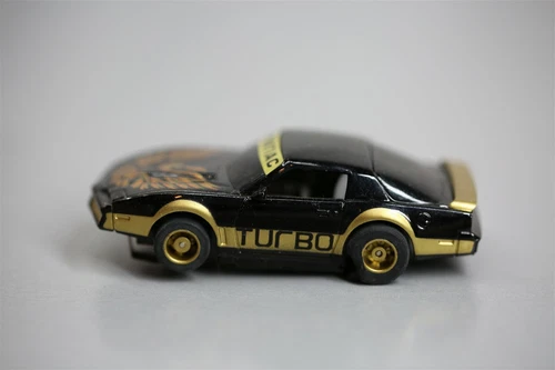TYCO HP-7 #6961 BLACK/GOLD '82 PONTIAC FIREBIRD TRANS-AM HO SCALE SLOTCAR