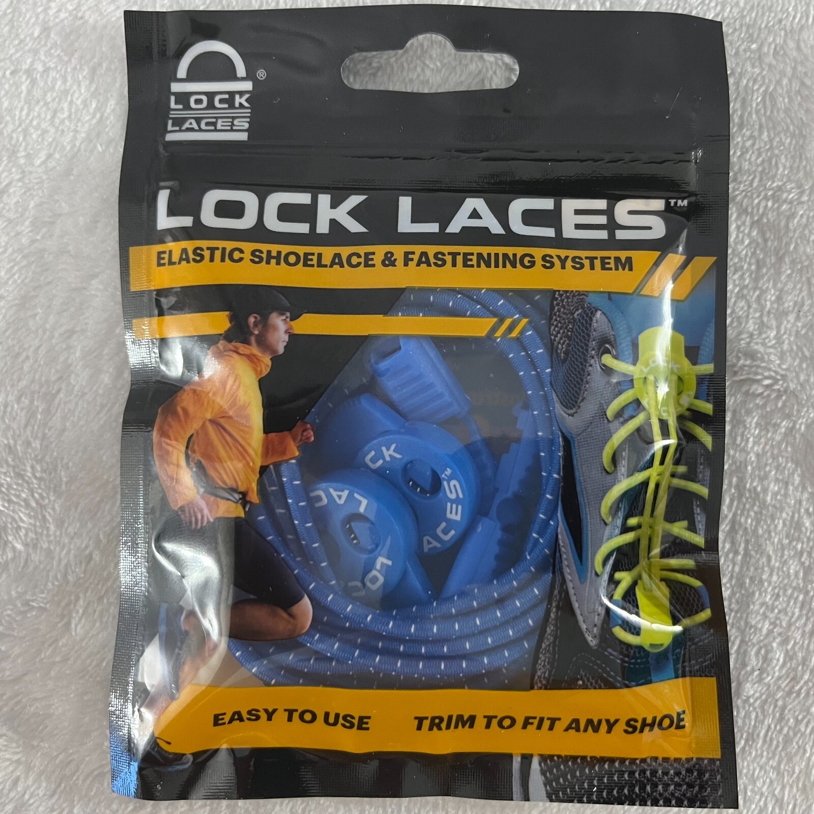 Lock Laces Elastic Shoelace & Fastening System Easy To Use Trim To Fit