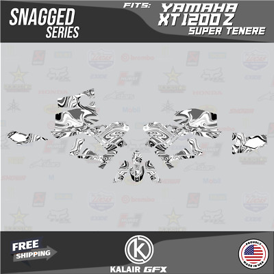 Graphics Kit for  Yamaha XT 1200Z Super Tenere (All Years)  Snagged - WHITE