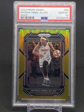 2023 Panini Prizm WNBA #86 Myisha Hines-Allen Gold PSA 10 Gem Mint Pop 1!!!