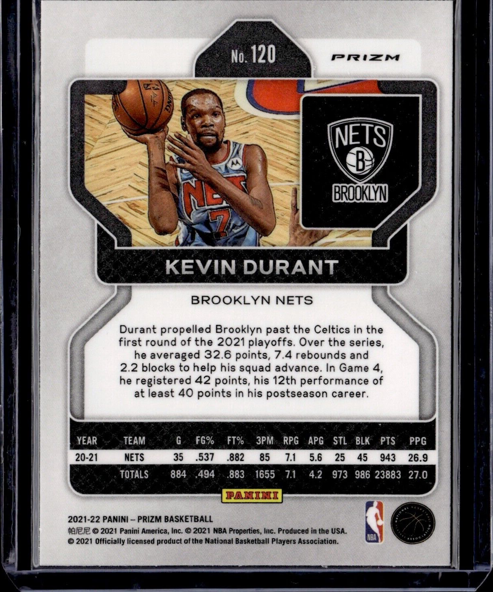 2021-22 Prizm KEVIN DURANT Blue NBA 75th Anniversary Prizm #120