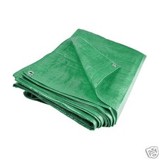 Waterproof Tarpaulin Ground Sheet Tent Camping Dust Cover Tarp 4.5m x 6.0m GREEN