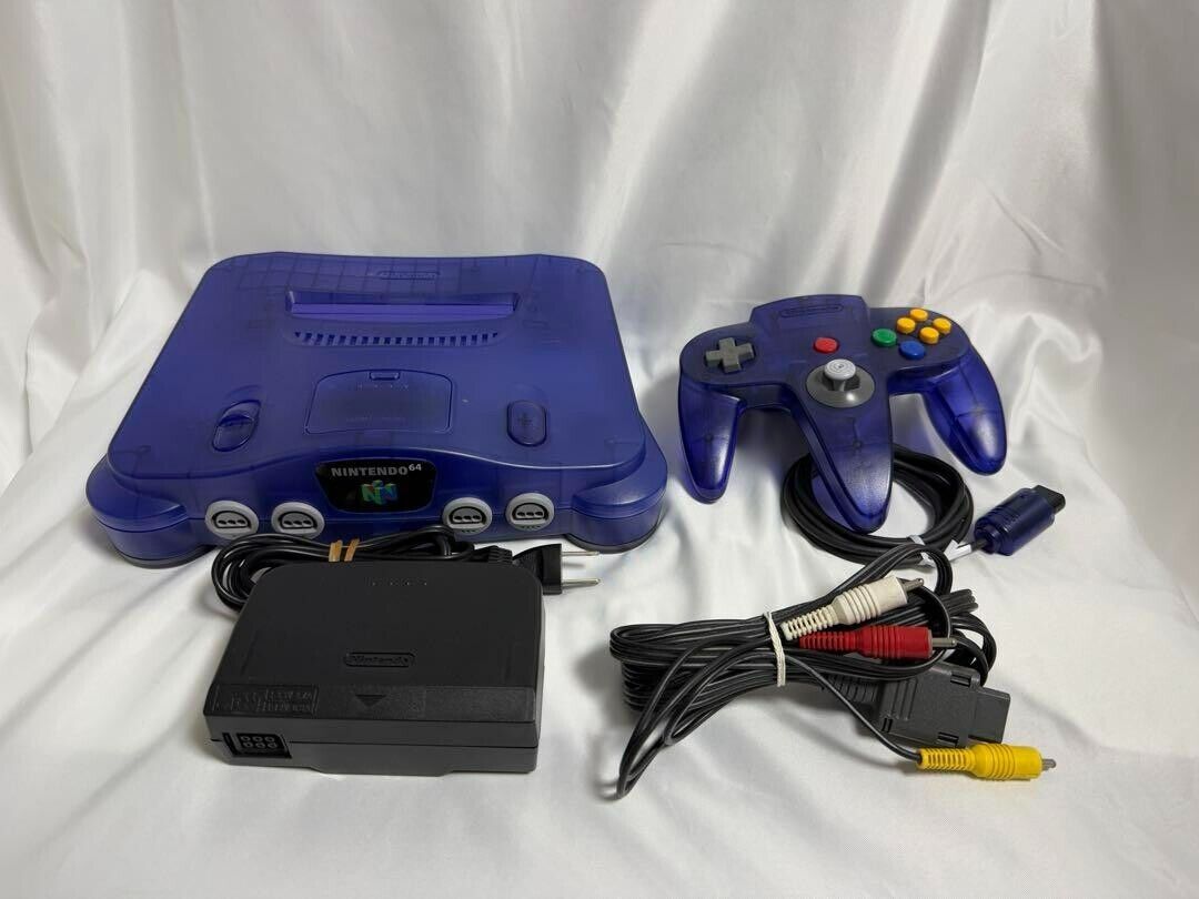 Nintendo 64 NUS-001 Console Midnight Blue with Controller Nintendo 64 NUS-001 Console Midnight Blue with Controller