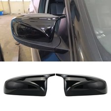 Pair Glanz Schwarz Spiegelkappen Geh�use Abdeckung F�r BMW X5 E70 2008-2012