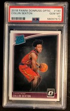 Collin Sexton 2018 Optic #180 Rookie RC Cleveland Cavaliers PSA 10