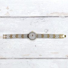 Michel Herbelin Paris Watch 18k Gold Plated Womens Two Tone Wristwatch 16886 B