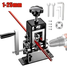 Manual Wire Stripping Machine Drill Powered Hand Crank Wire Stripper Tool 1-25MM