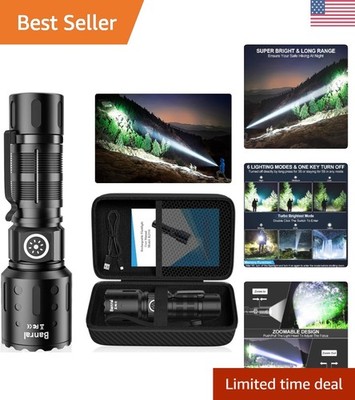 Multi-Functional Rechargeable Flashlight with Memory Function & Adjustable Focus