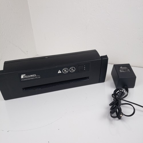 Fellowes Powershred PS 30 Paper Shredder Black with Power Adapter Model 36073
