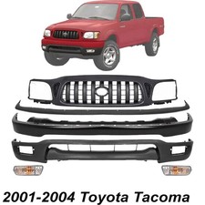 Front Bumper Paintable Grille Assembly Kit For 2001-2004 Toyota Tacoma
