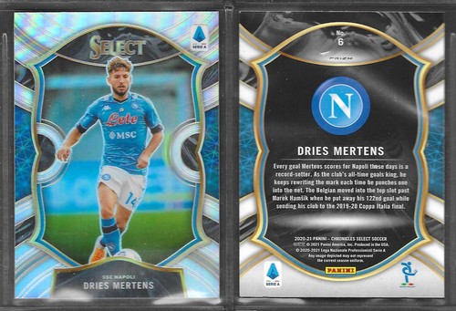 Panini Select 2020-2021 #6 Dries Mertens Napoli Silver Prizm