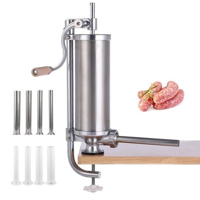 MASTER FENG Sausage Stuffer, Vertical Stainless Steel 5LBS VERTICAL, Silver