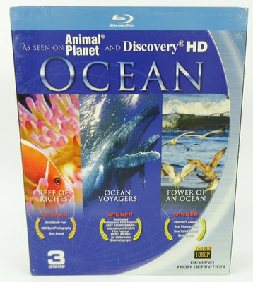 Ocean Blu-ray 3-Disc Set Discovery Animal Planet Nature Documentary HD 1080p
