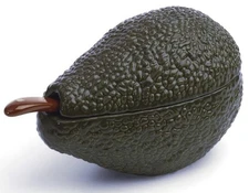 3 Piece Avocado Salsa Ceramic Guacamole Dip Serving Bowl Container Dish & Spoon