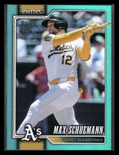 2026 Topps Series 1 MAX SCHUEMANN Athletics AQUA RAINBOW FOIL SP #225