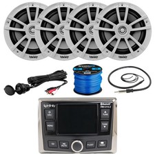 Infinity PRV-315.2 Multimedia Radio, 4x 6.5" 225W White Speakers Accessories