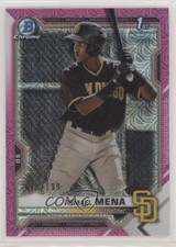 2021 Bowman Chrome Prospects Mega Box Pink Mojo Refractor /199 Ismael Mena 0ms9