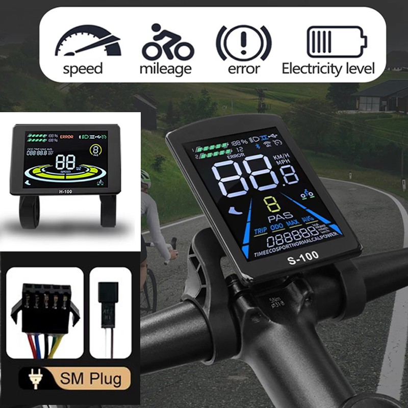 Display LCD A Colori 4 Pollici Per E-Bike 24V-72V Con NFC E Controllo Ingranaggi