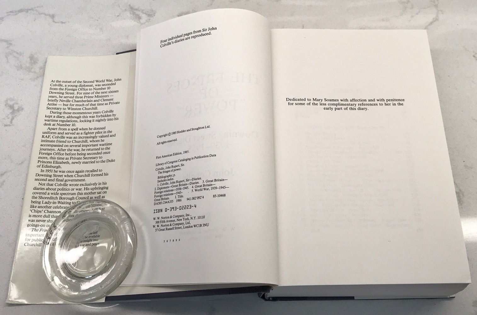 The Fringes of Power: Downing Street Diaries, 1939-55 Churchill by John Colville