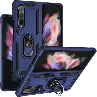ARMOR CASE FÜR SAMSUNG GALAXY Z FOLD 4 MARINEBLAU + DISPLAYSCHUTZFOLIE