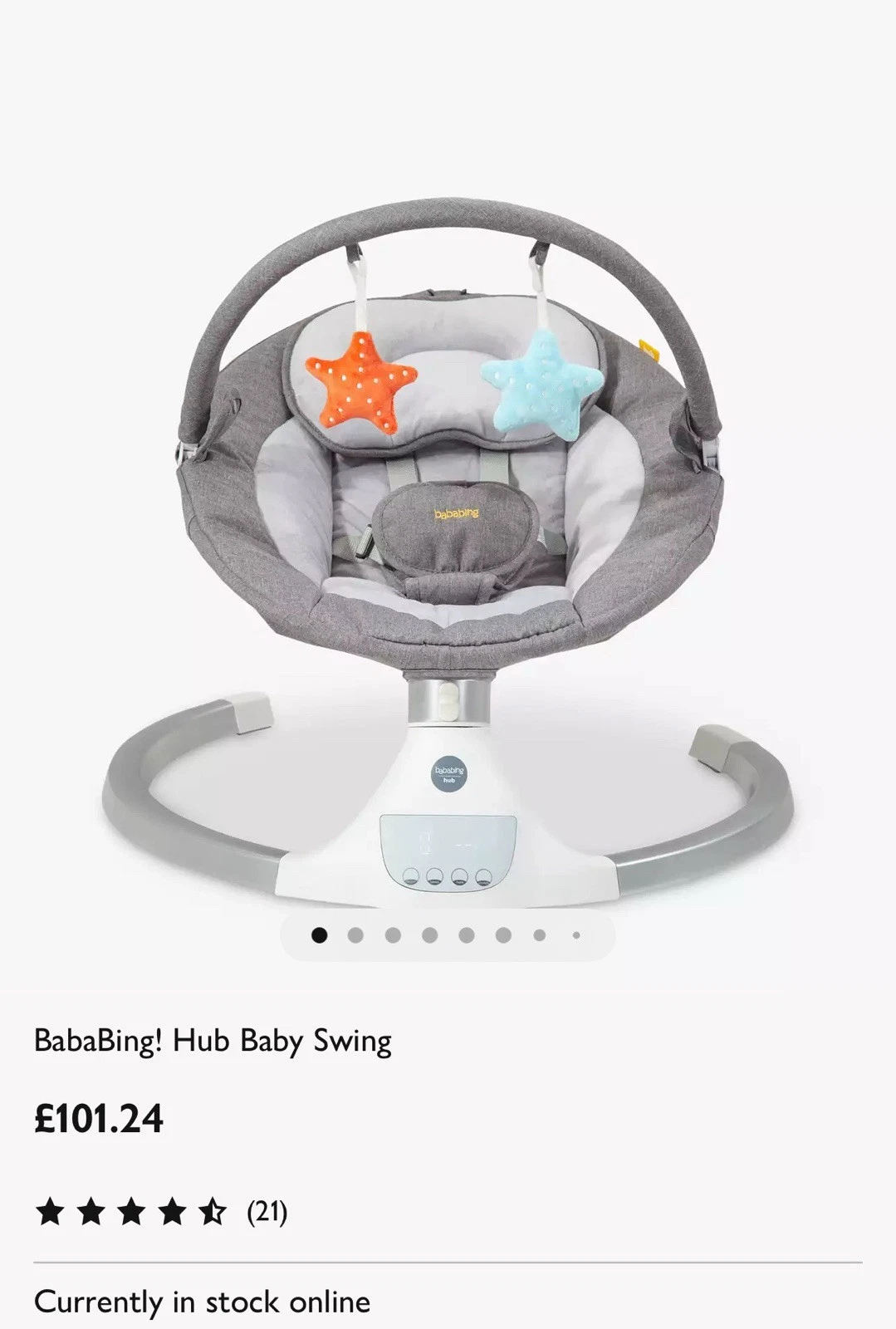 Baby Swing Chair Comfortable Seating for Infants
Opens in a new window or tab