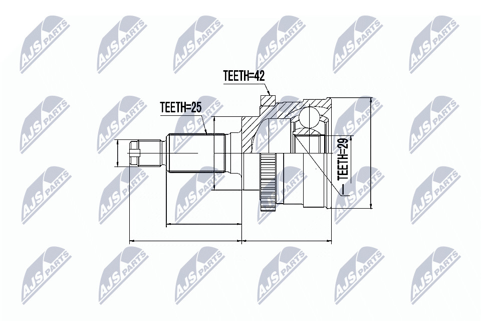 N.T.Y. NPZ-SU-022.NTY Joint Kit, drive shaft for SUZUKI