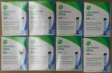 OneTouch Ultra Blue Test Strips - 800 Count (8 BOXES) EXPIRE 2026 SEALED NIB