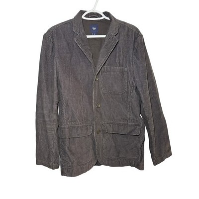 GAP Mens Corduroy Blazer Jacket Brown Small Button Front Y2K Preppy Classic