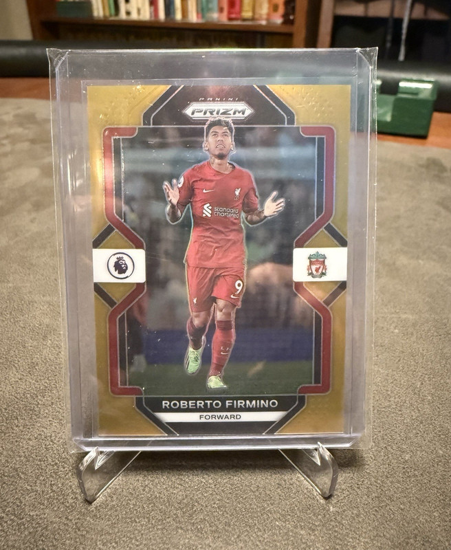 Panini 2022-23 Prizm Premier League Roberto Firmino True Gold /10 #194 Liverpool
