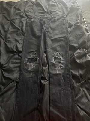 Ksubi Van Winkle Men's Distressed Black Denim Jeans Size 34