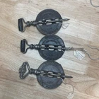 Lot of Three 4in Griswold Cast Iron Dampers