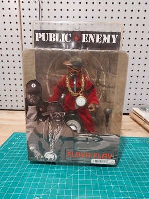MEZCO PUBLIC ENEMY FLAVA FLAV FLAVOR TOY FIGURE 9'' TALL NEW Yellowed