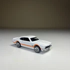 Vintage Hot Wheels 1971 Ford Maverick Grabber White/Orange 1/64 Diecast Loose