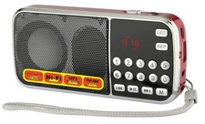 Mini USB Portable FM Radio Speaker Red TF