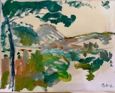 Cezanne French Impressionist Landscape Small 11x14 2025 BVC Original