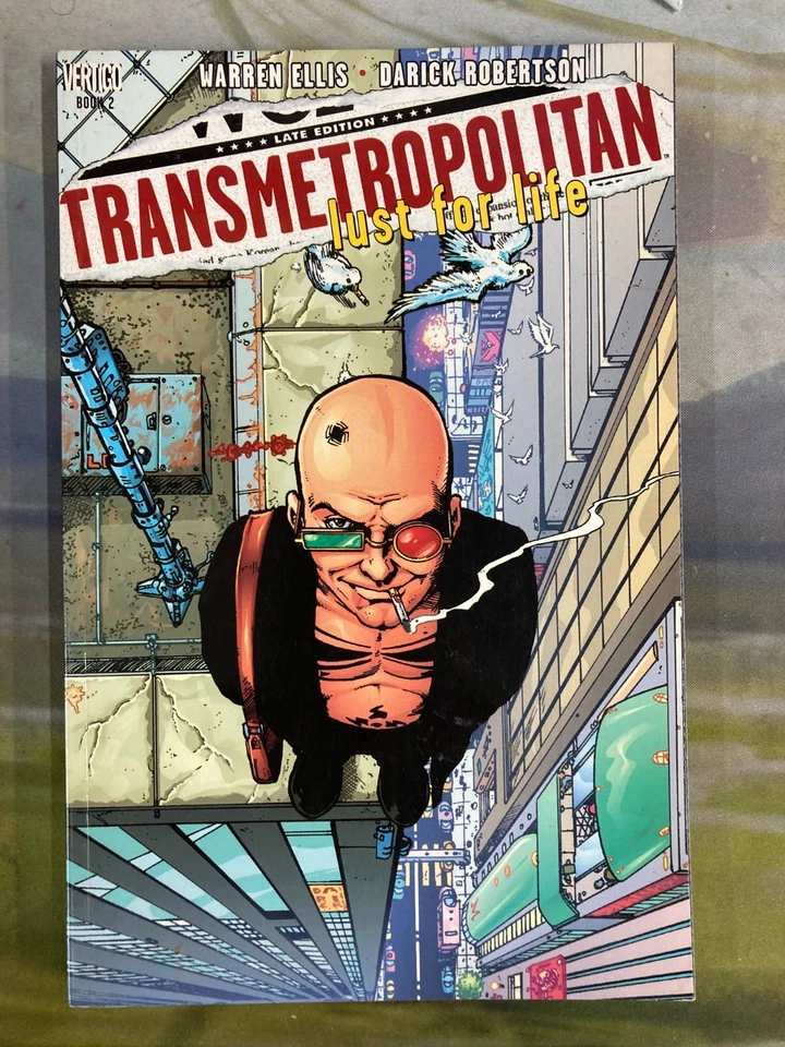 Lote de novela gráfica transmetropolitana TPB #0-2, 4-10 Warren Ellis Vertigo Foto 4 de 4