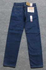 NEW VINTAGE LEVI'S 505 ORANGE TAB REGULAR FIT STRAIGHT LEG DENIM JEANS 34x34