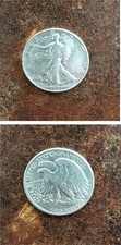 USA 1/2,- Dollar  1937   " Walking Liberty "  900/1000 Silber