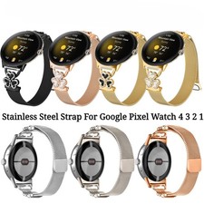 Stainless Steel Strap For Google Pixel Watch 4 3 2 1Metal Magnetic Bracelet Band