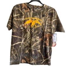 Duck Commander Camoflauge Boy's  XL Tee Hunting Outdoors