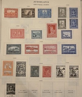 GREAT SEMI POSTAL COLLECTION OF YUGOSLAVIA STAMPS ON SCOTT INTERNATIONAL ALBUM